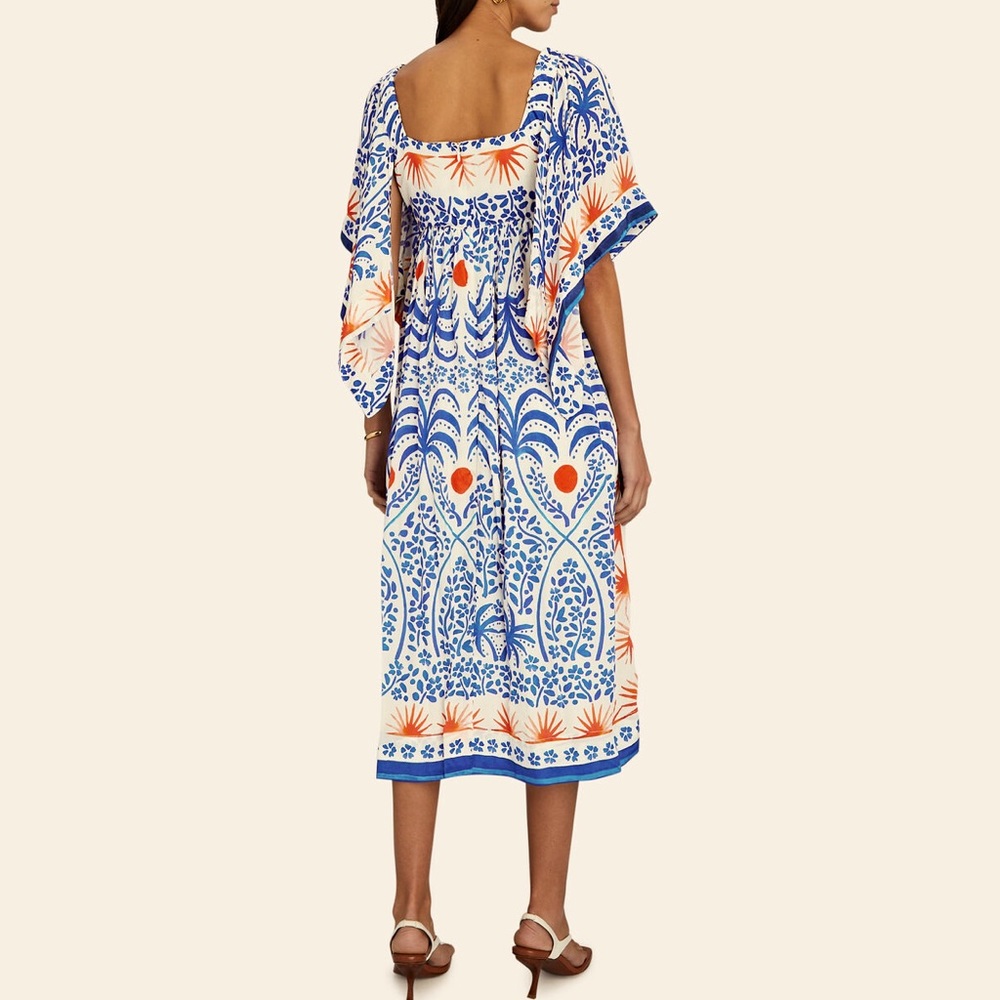 NWT - FARM Rio - Afternoon Breeze Midi Dress - XS